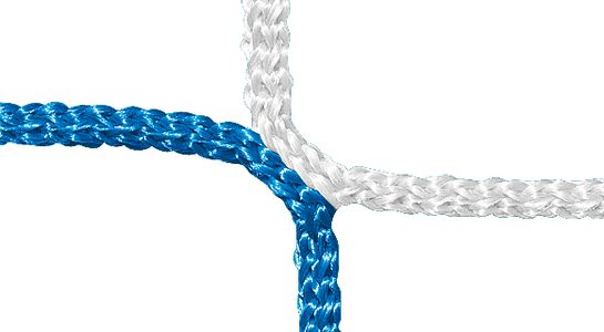 Knot, PP 4 mm, blue/white, detail picture