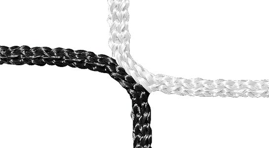 Knot, PP 4 mm, black/white, detail picture