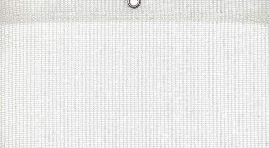 Detail picture of PE air permeable cover, 200 g, white, with eyelet and border on top