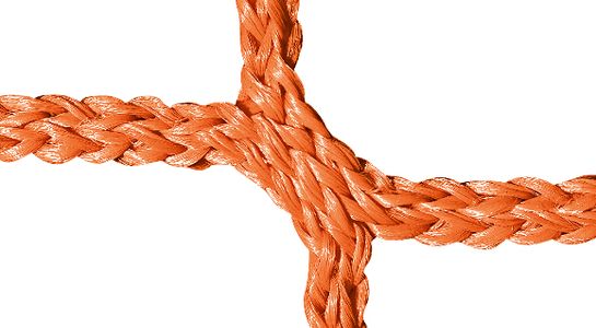 Knot, PP 5 mm, orange, detail picture