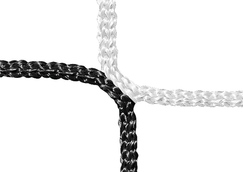 Knot, PP 4 mm, black/white, detail picture