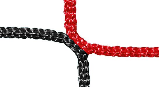 Knot, PP 4 mm, black/red, detail picture
