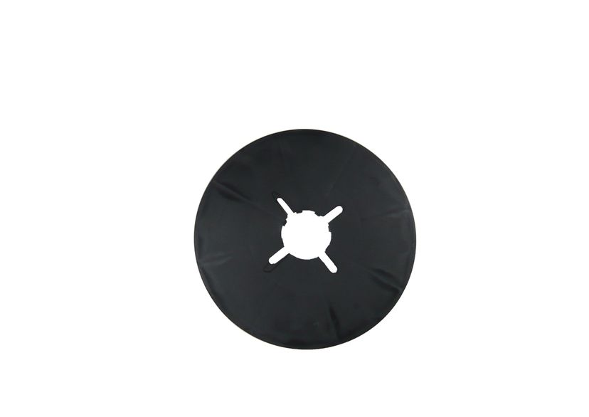 Support plate, black, white background