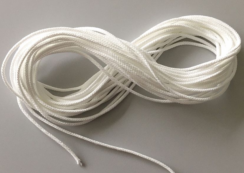 White PE cord 3 mm diameter