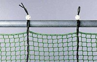 Engmaschiges Seitenschutznetz mit Isilink-clips