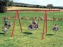 Swing frame made of steel