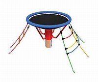 Seilspielgerät mit Vogelnest
