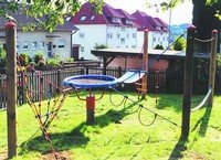 Play equipment with bird's nest