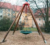 Play equipment with bird's nest