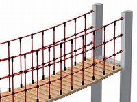 Geländer für Hängebrücke