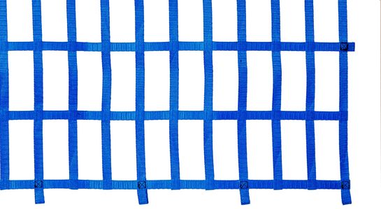 Webbing net, 25 mm, Mesh size: 200 x 100 mm, with loops, detail picture