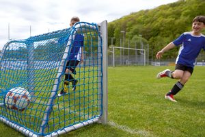 Mini goal net made of polypropylene