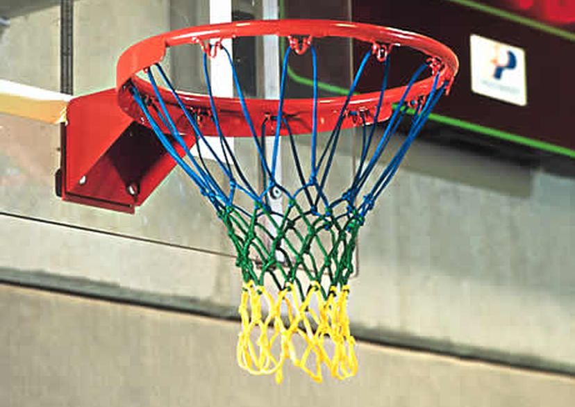 Basketball-Netz aus Nylon, 3farbig