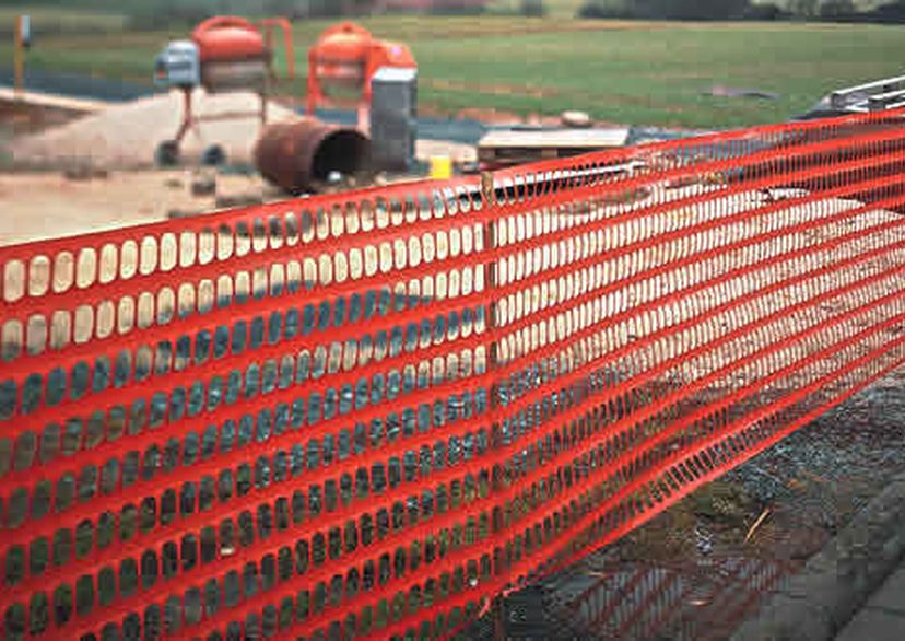 fence made of polyethylene