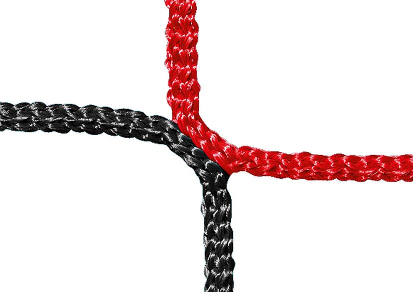 Knot, PP 4 mm, black/red, detail picture