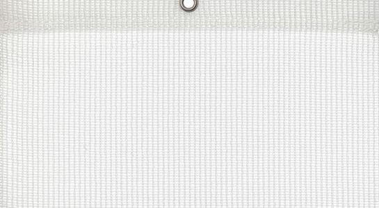 Detail picture of PE air permeable cover, 200 g, white, with eyelet and border on top