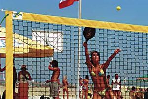 Beach Tennis net made of Polypropylene