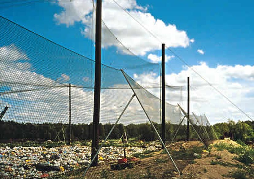 anti-litter net, polypropylene, environmental friendly