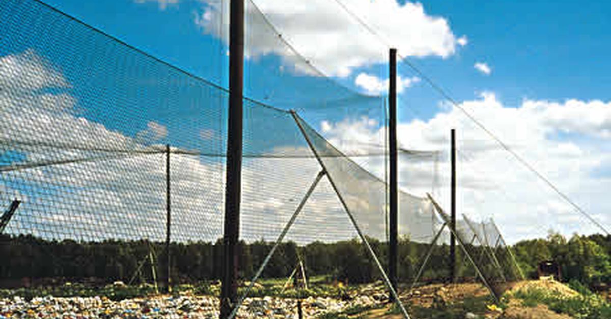 Net Model Huck HUCK anti-litter net made of polypropylene Ø 2.3 mm, size: 25.00 x 3.00 ...