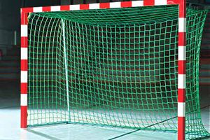 Goal net made of polypropylene