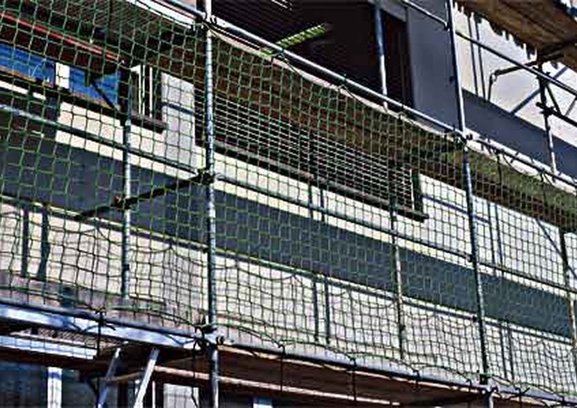 Brick Guardrail Net in green