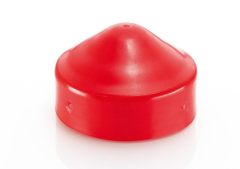 Post cap for Ø 100 mm red