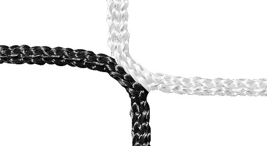 Knoten, PP 4 mm, schwarz/weiß, Detailbild