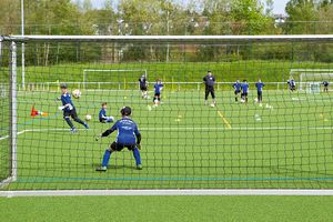 Goal net made of polyethylene