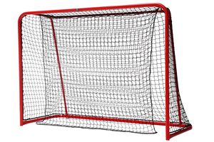 Floorball hook-in net made of polypropylene