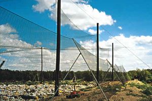 anti-litter net, polypropylene, environmental friendly