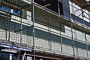 Brick Guardrail Net in green