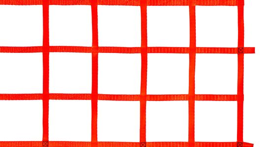 Webbing net, 25 mm, Mesh size: 200 mm, with loops, detail picture
