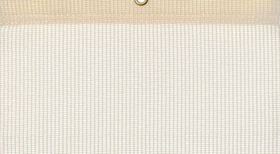 Detail picture of PE air permeable cover, 200 g, cream, with eyelet and border on top