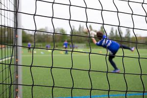 Goal net made of polyethylene