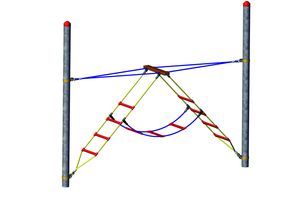 3-part Ladder "Fun course" - Steel