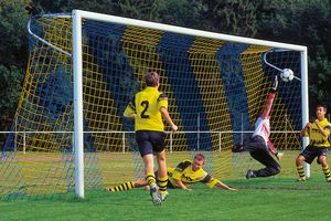 Goal net made of polypropylene