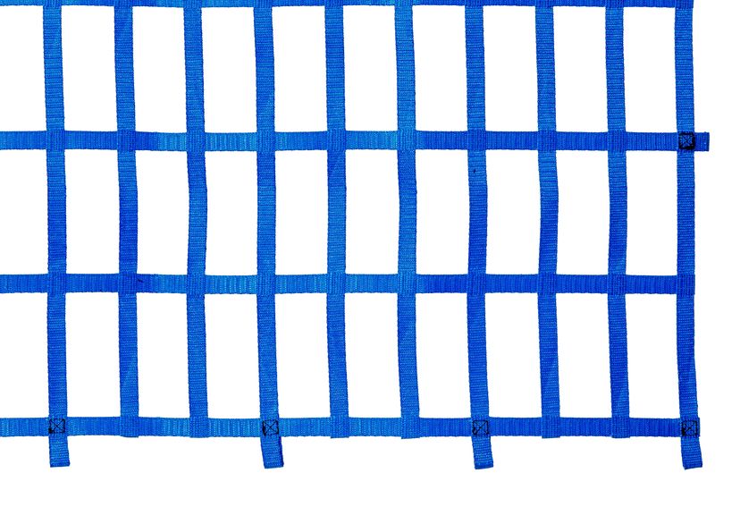 Webbing net, 25 mm, Mesh size: 200 x 100 mm, with loops, detail picture