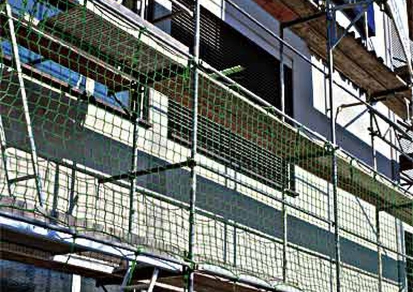 Brick Guardrail Net in green