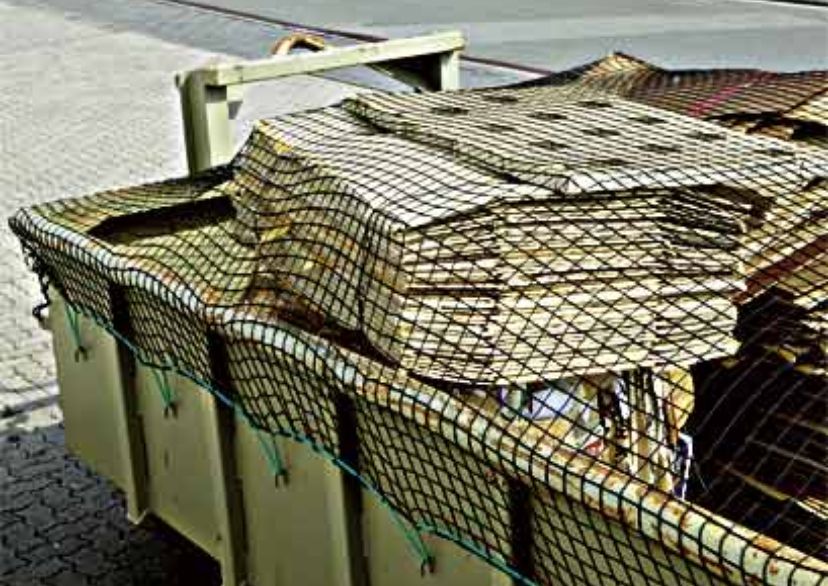 Ladungssicherung für Container, Abdecknetz, Netze für Container