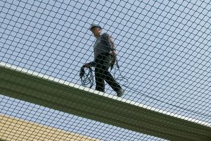 Safety net in green