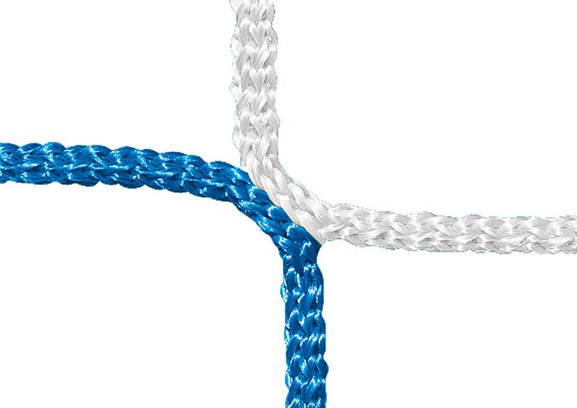 Knot, PP 4 mm, blue/white, detail picture