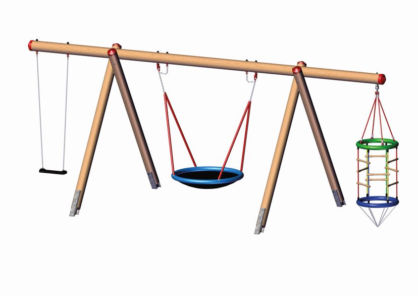 Swing Frame douglas fir, long, suspension height 2.50 m