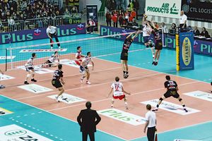 Volleyball-Tuniernetz aus Polypropylen