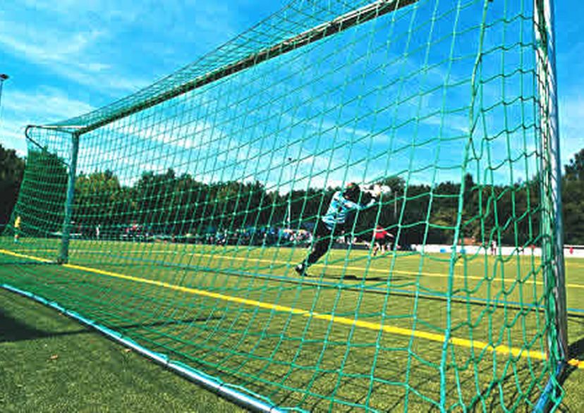 Goal net made of polypropylene