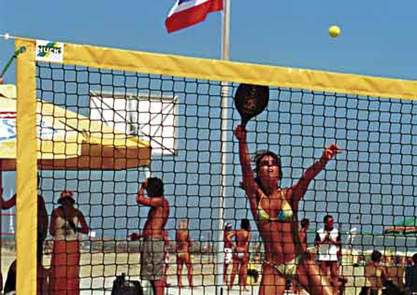 Beach Tennis net made of Polypropylene