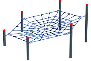 Spider Web, steel posts