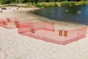 social distance fence made of polyethylen