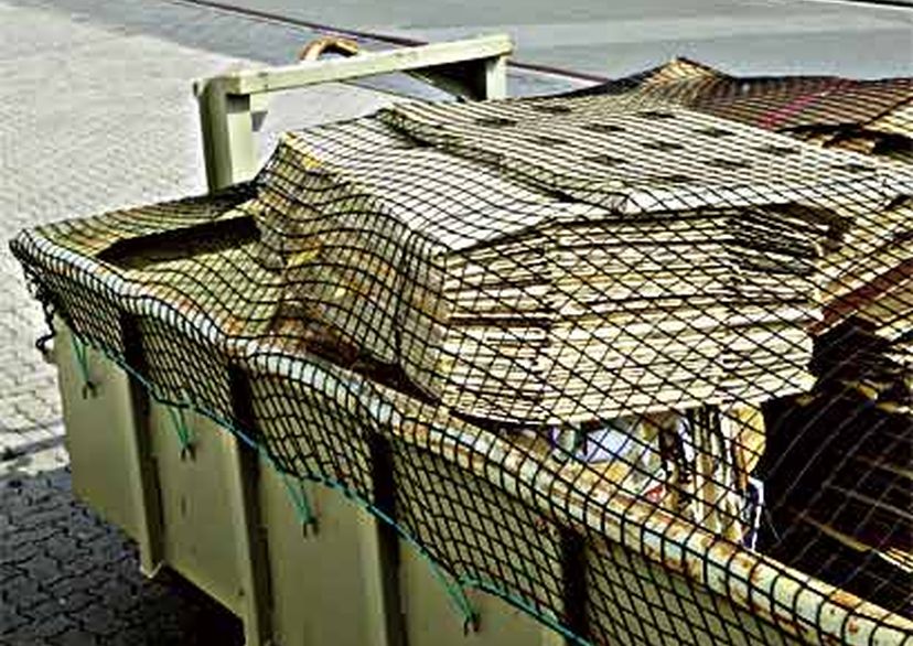 load securing, cover net for container, cover net