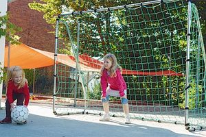 Mini goal net made of polypropylene