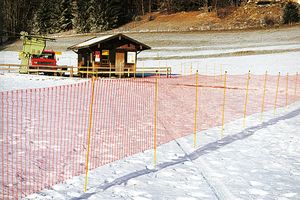 fence made of polyethylene